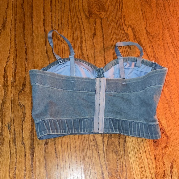 Blue bra corset with studs - Picture 2 of 2